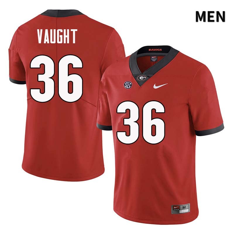 Georgia Bulldogs Men's Bender Vaught #36 Red Stitched College UGA Football Jersey 23IA013US